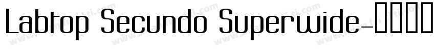 Labtop Secundo Superwide字体转换